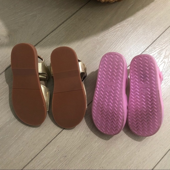 Felix & Flora And Old Navy Shoes Bundle Gold & Pink Size 9 - Picture 4 of 4